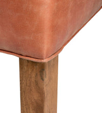 Tan Faux Leather Dining Chair